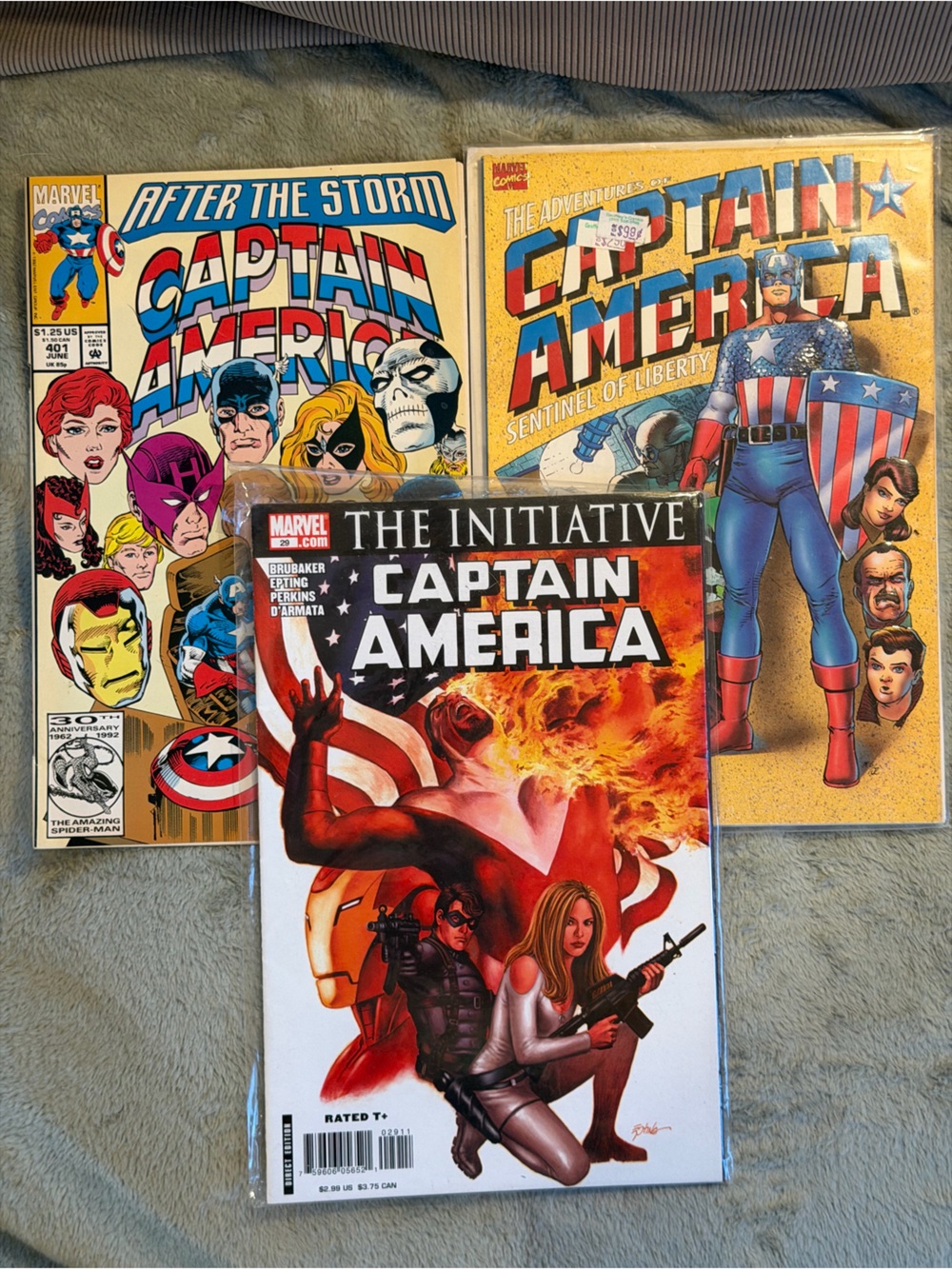VTG 90s Marvel Captain America The Initiative Comic Book Bundle of (3)